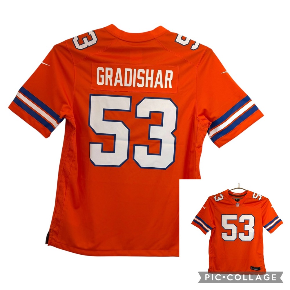 Nike Denver Broncos Randy Gradishar 53 Jersey‎ Mens Large Orange NFL 67NM-0B8M